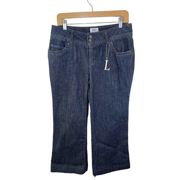 Monroe & Main Women's 12 Dark Wash Jeans Wide Leg Blue Denim - Picture 1 of 8